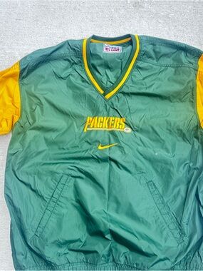 Green & Gold Green Bay Packers Pullover Windbreaker - Nike